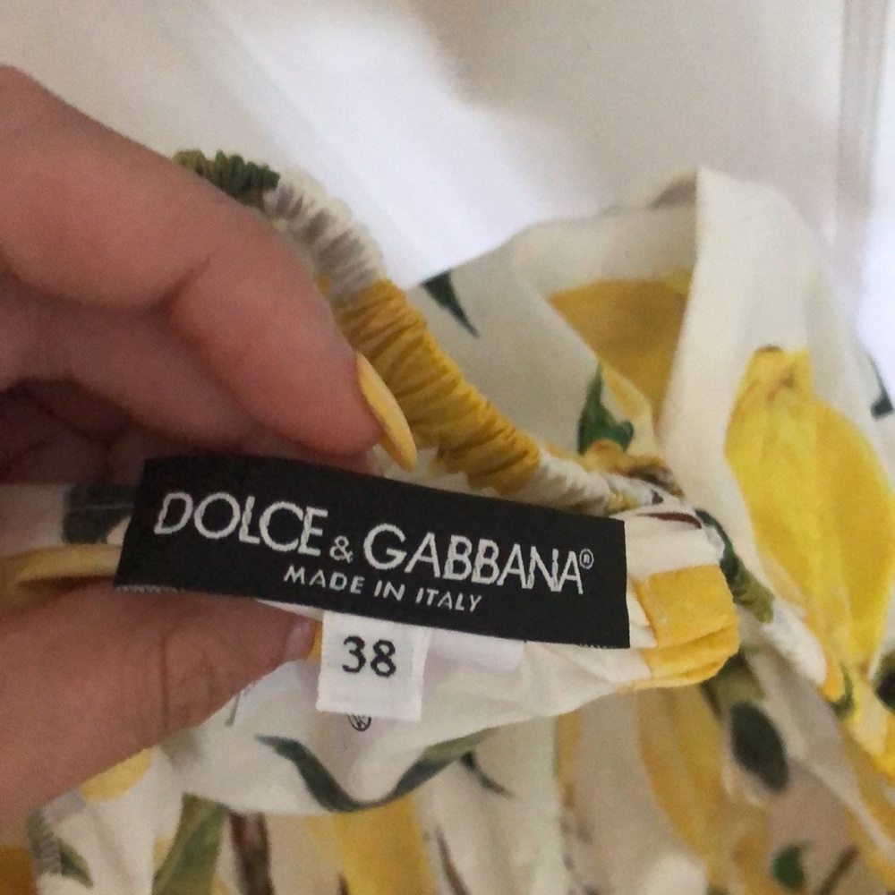 Lemon dolce and Gabbana off the shoulder top - Picture 4 of 5
